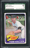 1965 Topps Baseball #465 Tom Haller Giants SGC 3 VG 516423