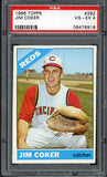 1966 Topps Baseball #292 Jim Coker Reds PSA 4 VG-EX 516437