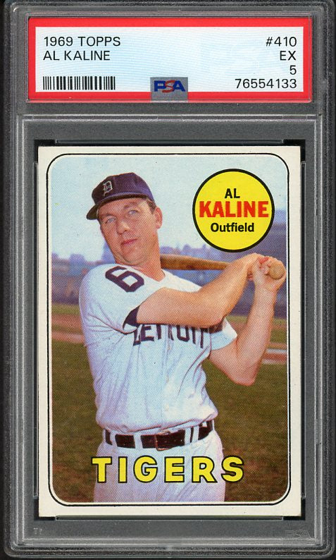 1969 Topps Baseball #410 Al Kaline Tigers PSA 5 EX 516451