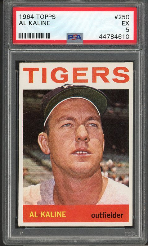 1964 Topps Baseball #250 Al Kaline Tigers PSA 5 EX 516466