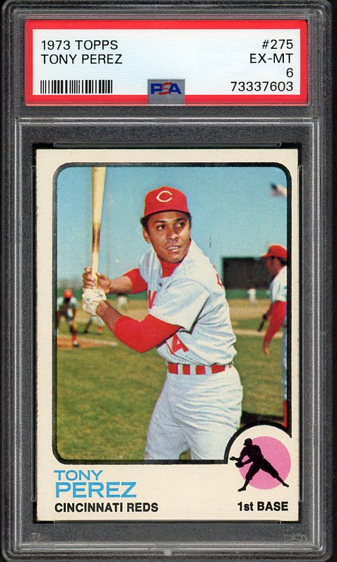 1973 Topps Baseball #275 Tony Perez Reds PSA 6 EX-MT 516472