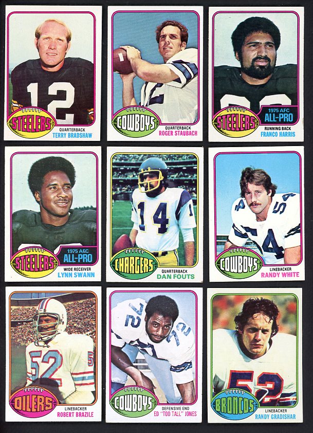 1976 Topps Set Lot 408 Diff VG-EX/EX Staubach Bradshaw Harris 516486