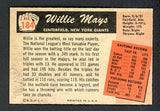 1955 Bowman Baseball #184 Willie Mays Giants VG-EX 516493