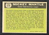 1961 Topps Baseball #578 Mickey Mantle A.S. Yankees EX-MT 516498