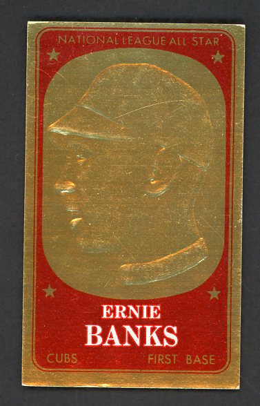 1965 Topps Baseball Embossed #058 Ernie Banks Cubs EX 516500