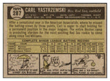 1961 Topps Baseball #287 Carl Yastrzemski Red Sox NR-MT 516510