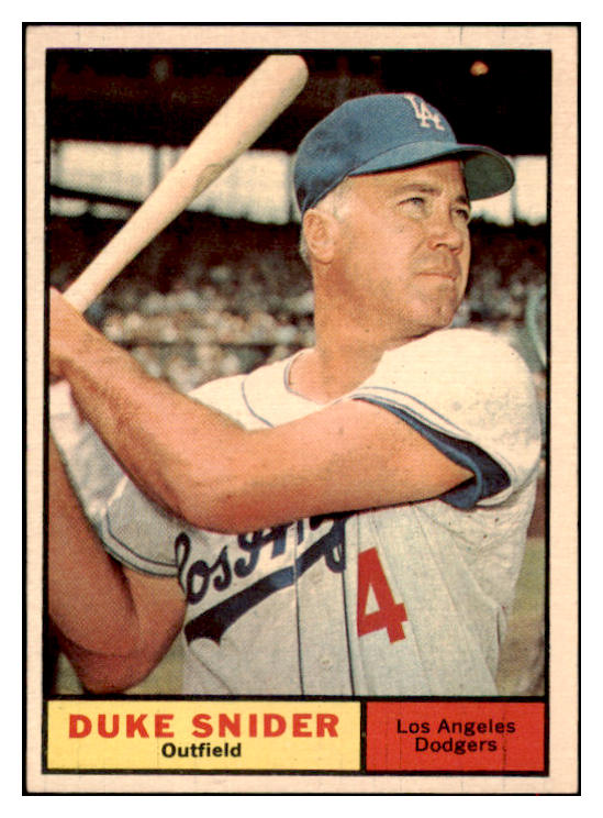 1961 Topps Baseball #443 Duke Snider Dodgers NR-MT 516514