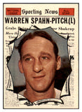 1961 Topps Baseball #589 Warren Spahn A.S. Braves NR-MT 516515