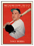 1961 Topps Baseball #472 Yogi Berra MVP Yankees NR-MT 516521