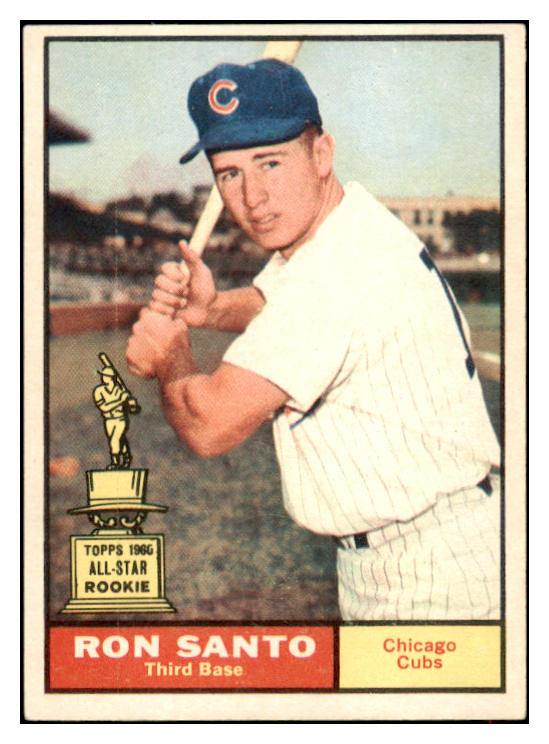 1961 Topps Baseball #035 Ron Santo Cubs EX-MT 516526