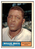 1961 Topps Baseball #150 Willie Mays Giants EX-MT 516530