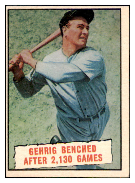 1961 Topps Baseball #405 Lou Gehrig Yankees EX-MT 516538