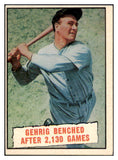 1961 Topps Baseball #405 Lou Gehrig Yankees EX-MT 516538