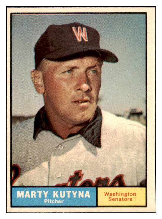 1961 Topps Baseball #546 Marty Kutyna Senators NR-MT 516557