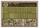 1961 Topps Baseball #549 Hal Smith Cardinals NR-MT 516559