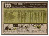 1961 Topps Baseball #548 Ted Wills Red Sox NR-MT 516560