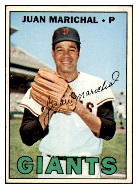 1967 Topps Baseball #500 Juan Marichal Giants EX 516577