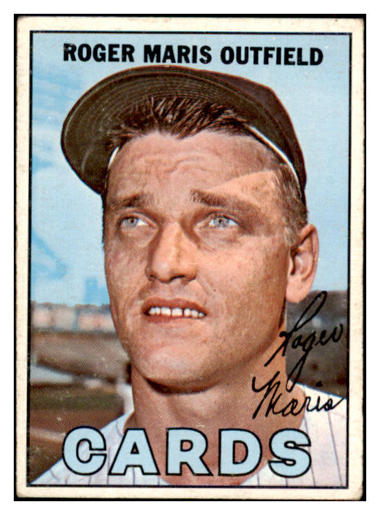 1967 Topps Baseball #045 Roger Maris Cardinals VG-EX 516583