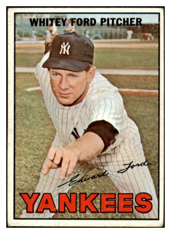 1967 Topps Baseball #005 Whitey Ford Yankees VG-EX 516584