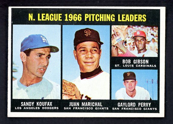 1967 Topps Baseball #236 N.L. Win Leaders Sandy Koufax NR-MT 516588