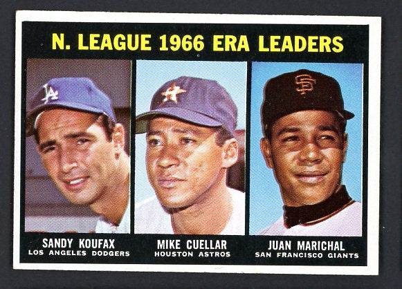 1967 Topps Baseball #234 N.L. ERA Leaders Sandy Koufax EX-MT 516600