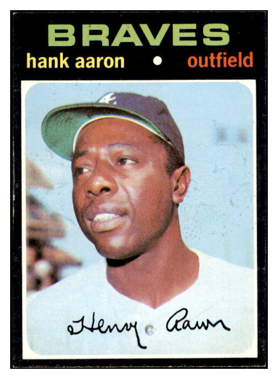 1971 Topps Baseball #400 Hank Aaron Braves EX-MT 516625