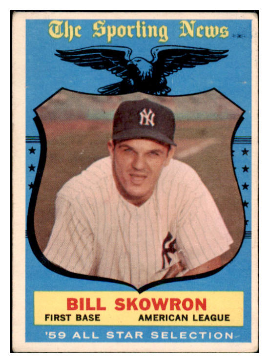 1959 Topps Baseball #554 Bill Skowron A.S. Yankees VG-EX 516634