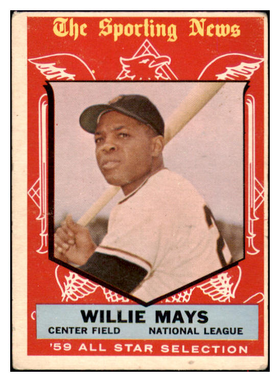 1959 Topps Baseball #563 Willie Mays A.S. Giants VG 516637