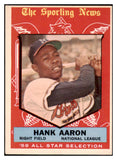 1959 Topps Baseball #561 Hank Aaron A.S. Braves EX 516639