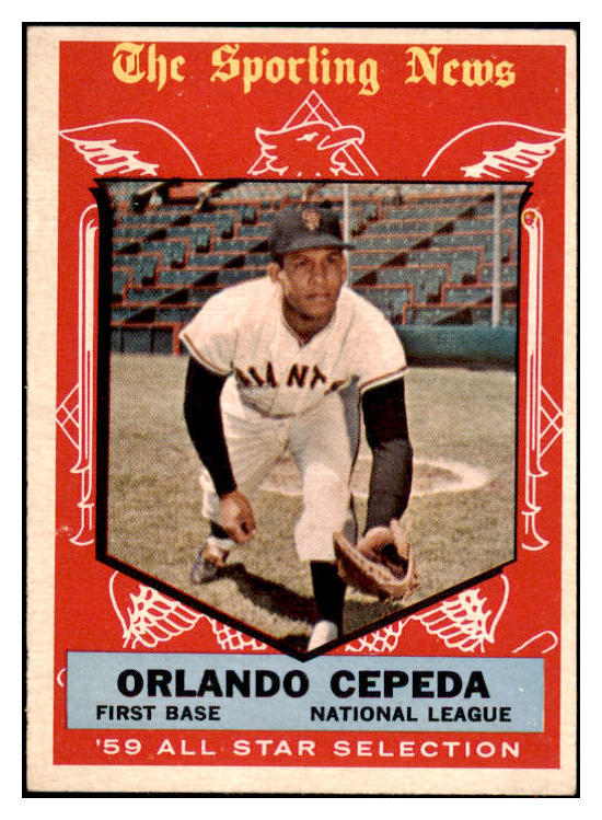 1959 Topps Baseball #553 Orlando Cepeda A.S. Giants EX-MT 516641