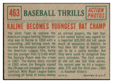 1959 Topps Baseball #463 Al Kaline IA Tigers EX-MT 516712