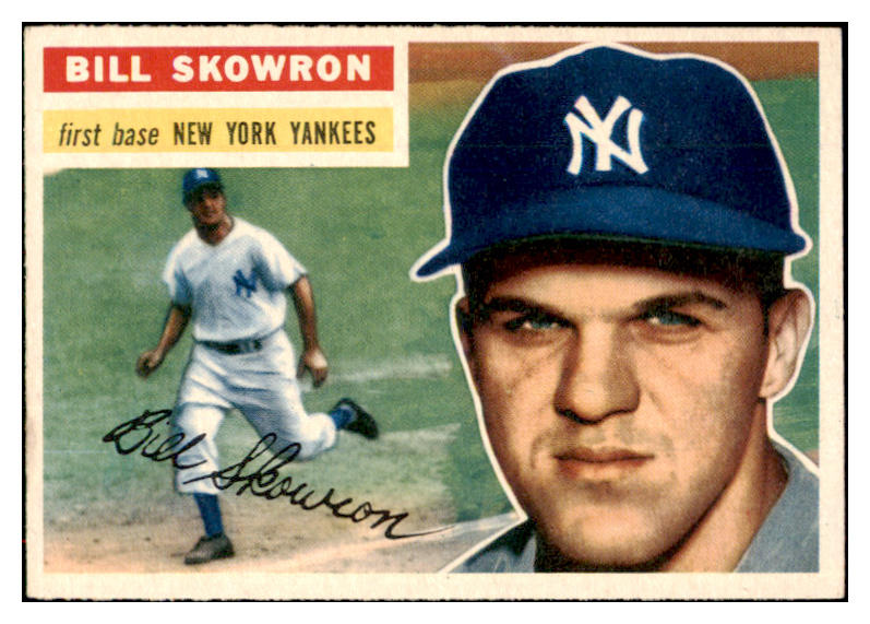 1956 Topps Baseball #061 Bill Skowron Yankees NR-MT Gray 516715