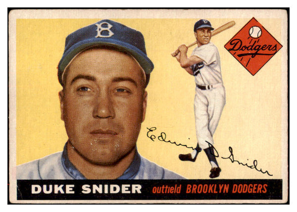 1955 Topps Baseball #210 Duke Snider Dodgers VG-EX 516723