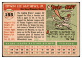 1955 Topps Baseball #155 Eddie Mathews Braves GD-VG 516728