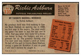 1955 Bowman Baseball #130 Richie Ashburn Phillies VG 516741