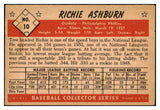 1953 Bowman Color Baseball #010 Richie Ashburn Phillies EX+/EX-MT 516742