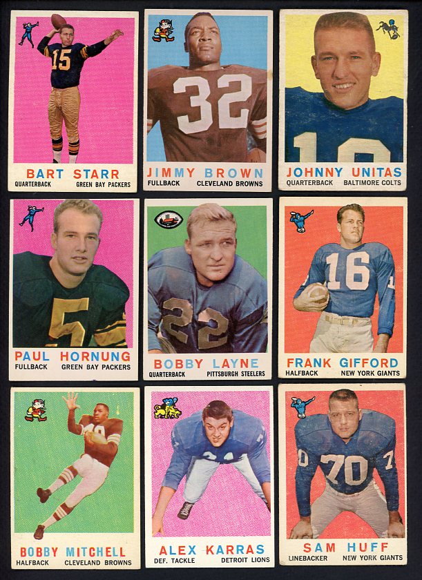 1959 Topps Football Complete Set VG-EX/EX Brown Unitas Starr 516806