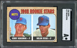 1968 Topps Baseball #177 Nolan Ryan Mets SGC Auth 516821