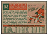 1959 Topps Baseball #163 Sandy Koufax Dodgers VG-EX 516826