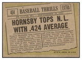 1961 Topps Baseball #404 Rogers Hornsby Cardinals EX-MT 516830