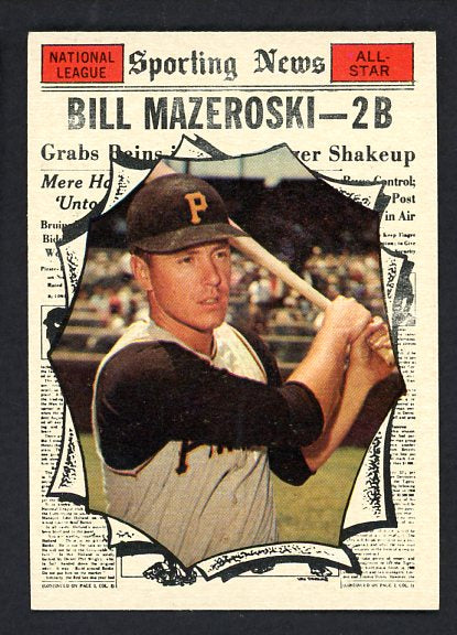 1961 Topps Baseball #571 Bill Mazeroski A.S. Pirates EX-MT 516832