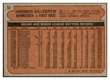 1972 Topps Baseball #051 Harmon Killebrew Twins VG 516834