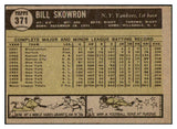 1961 Topps Baseball #371 Bill Skowron Yankees EX-MT 516835