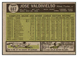 1961 Topps Baseball #557 Jose Valdivielso Twins NR-MT 516836