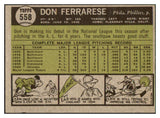 1961 Topps Baseball #558 Don Ferrarese Phillies NR-MT 516837