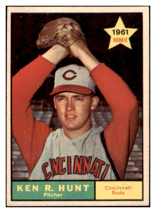 1961 Topps Baseball #556 Ken Hunt Reds EX-MT 516840