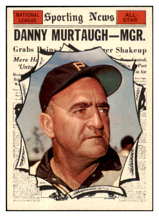 1961 Topps Baseball #567 Danny Murtaugh A.S. Pirates NR-MT 516842