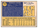 1970 Topps Baseball #140 Reggie Jackson A's VG 516860