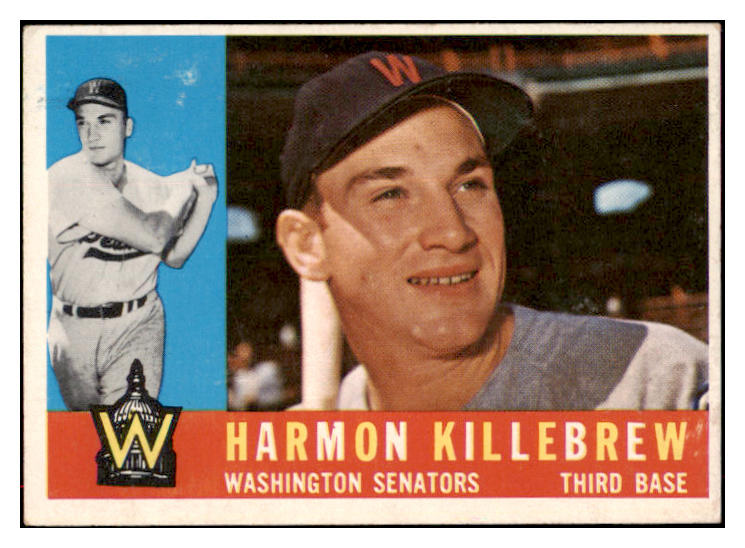 1960 Topps Baseball #210 Harmon Killebrew Senators EX+/EX-MT 516864