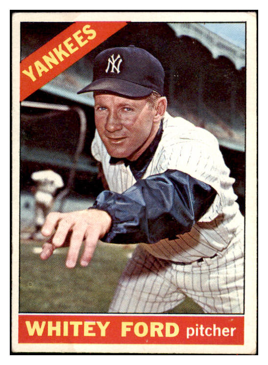 1966 Topps Baseball #160 Whitey Ford Yankees VG-EX 516867